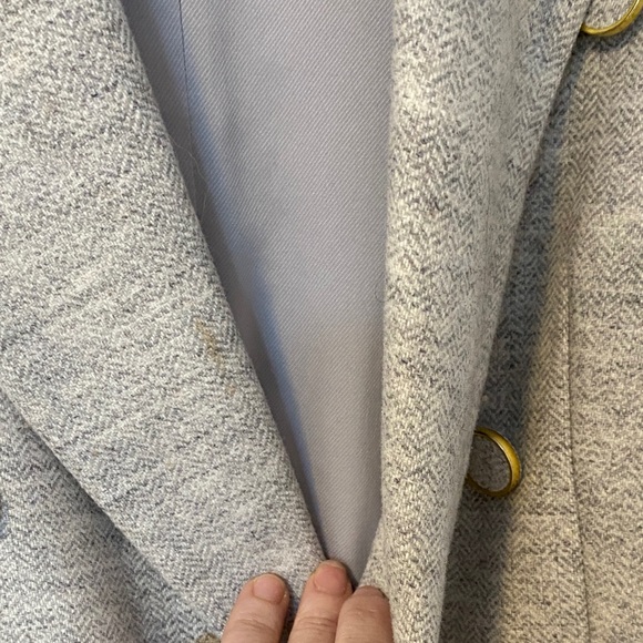 Club Monaco Gray Double-Breasted Vest with Gold Buttons - Picture 13 of 14